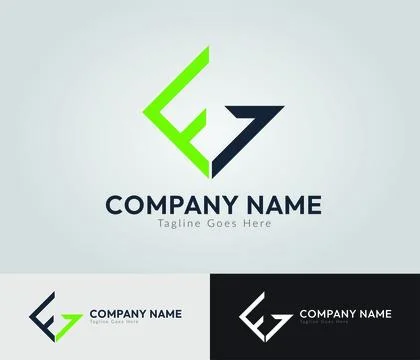 FG Letter Logo Template, Initial Letter FG Logo, Business Logo, Vector Design Stock Illustration