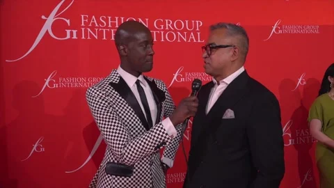 FGI Rising Star Awards / Interview with Designer Bibuh Stock Footage 333267228