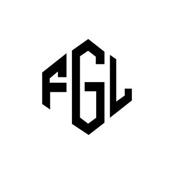 FGL letter logo design with polygon shape. FGL polygon and cube shape logo .. Stock Illustration