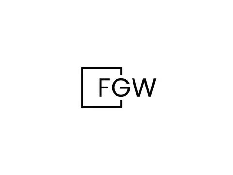 FGW letter initial logo design vector illustration Stock-Illustration