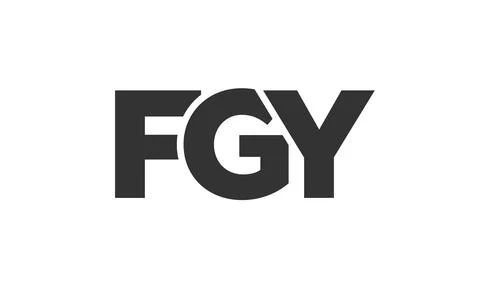 FGY logo design template with strong and modern bold text. Initial based ve.. 库存插图