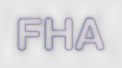 Fha neon effects, text animation on transparent background Video stock 303582845