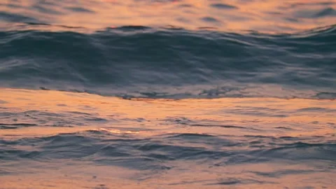 FHD 220910 Tripod Sunset WaveCloseup GoldenReflections 0001 3591 Stock Footage 304923573
