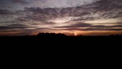 [FHD] Shadows of Trees &amp; Sunset. Stock Footage 141848982