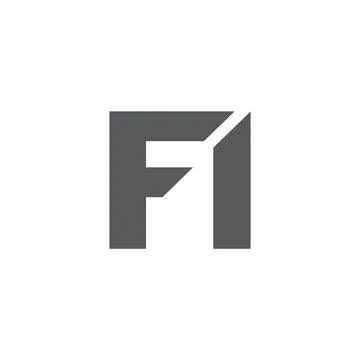 FI Letter monogram Initial Logo Design Template Vector Illustration. FI ele.. Stock Illustration