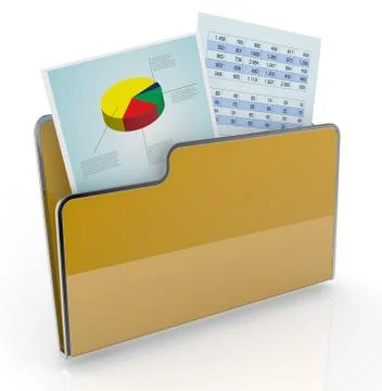 Fiancial analysis and computer Illustrazione stock