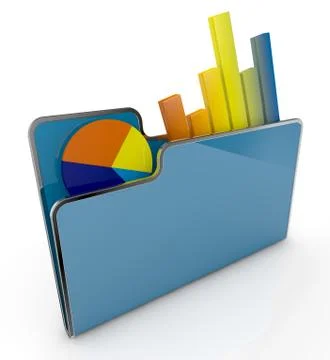 Fiancial analysis and computer イラスト素材