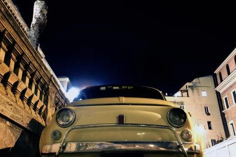 Fiat 500 in rome Stock Photos