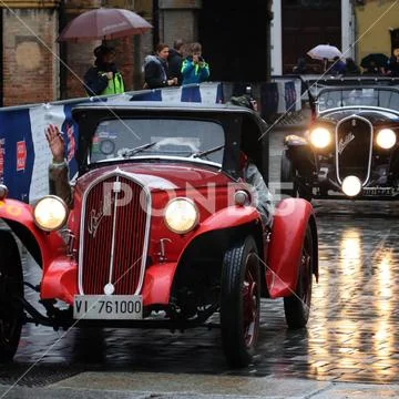 Fiat Balilla, Mille Miglia, historic car race, Modena, May 2019 Stock Photos