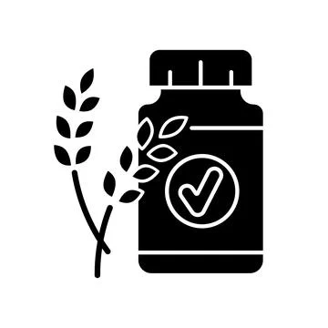 Fiber black glyph icon Stock Illustration