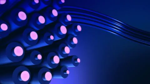 Fiber cables concept Stock Illustration