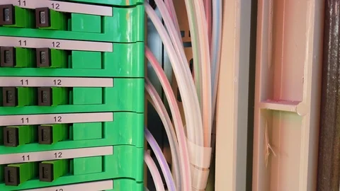 Fiber distribution panel Stock Footage 103503295