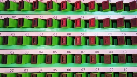 Fiber distribution panel for patch cord. Stock Footage 103503356