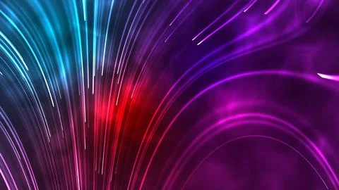 Fiber Dreams: A Mesmerizing 4K Animation Featuring 3D Particle Technology C.. Stock Illustration