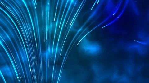 Fiber Dreams: A Mesmerizing 4K Animation Featuring 3D Particle Technology C.. Stock Illustration