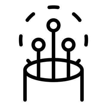 Fiber electronics icon outline vector. Optic cable Stockillustratie