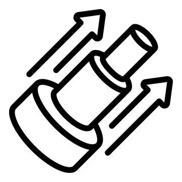 Fiber electronics icon outline vector. Optic cable Stockillustratie