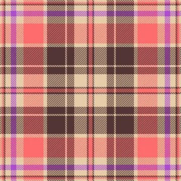 Fiber fabric vector plaid, intricate tartan seamless pattern. Birthday chec.. Stock Illustration