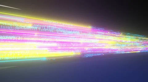 Fiber Glass Algorithm Algorithm streams over the optical fiber. 3d illustr... 스톡 사진