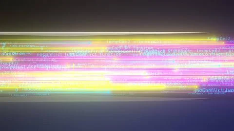 Fiber Glass Algorithm Algorithm streams over the optical fiber. 3d illustr... Stock Photos