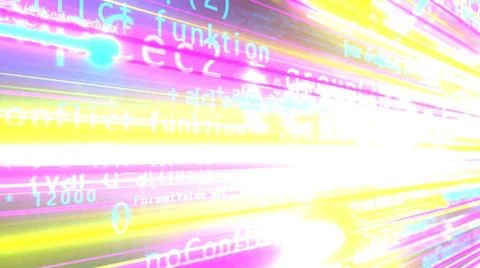 Fiber Glass Algorithm Algorithm streams over the optical fiber. 3d illustr... 写真素材