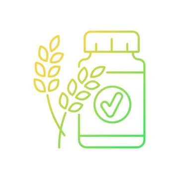 Fiber gradient linear vector icon Stock Illustration