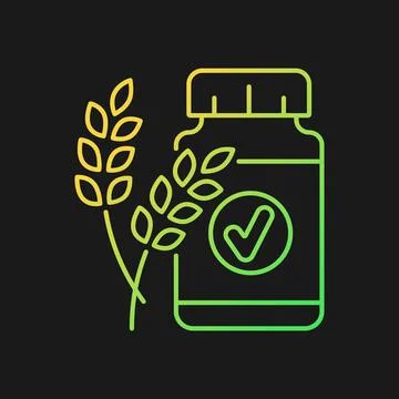 Fiber gradient vector icon for dark theme Stock Illustration