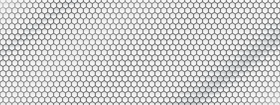 Fiber honeycomb pattern with carbon texture. Seamless hexagon grid backgrou.. Stock Illustration