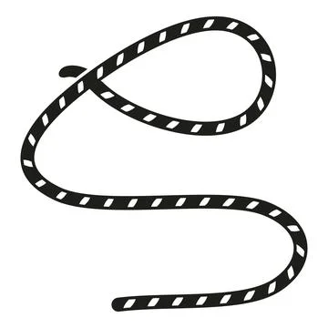 Fiber lasso icon simple vector. Western knot 스톡 일러스트