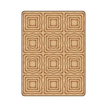 Fiber mat natural material vector illustration Illustrazione stock