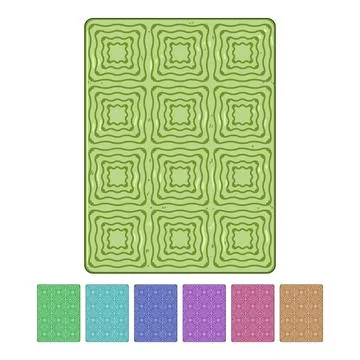 Fiber mat natural material vector graphic Stock Illustration
