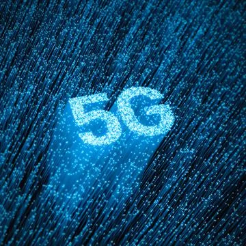 Fiber-optic 5G concept Stock-Illustration