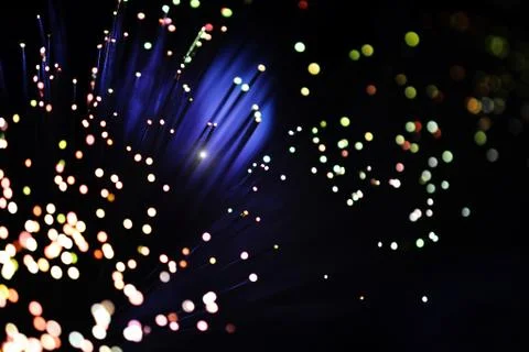 Fiber optic with abstract effect for background Stock Photos
