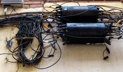 Fiber optic and cabling distributor Stock Photos