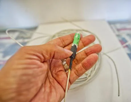 Fiber Optic Cable and Other Equipment Foto stock