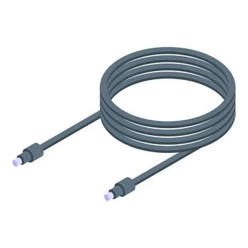 Fiber optic cable connecting devices with high speed data transfer capabiliti Stock Illustration