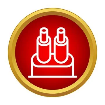 Fiber optic cable connection icon illustration vector Stock Illustration
