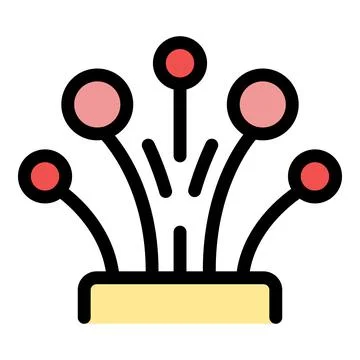 Fiber optic cable delivering fast internet speed through multiple nodes Stock Illustration
