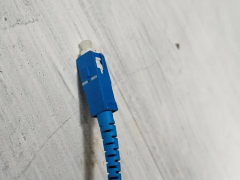 Fiber optic cable (Fiber Optic Drop Core Cable) that uses an SC  Stock Photos