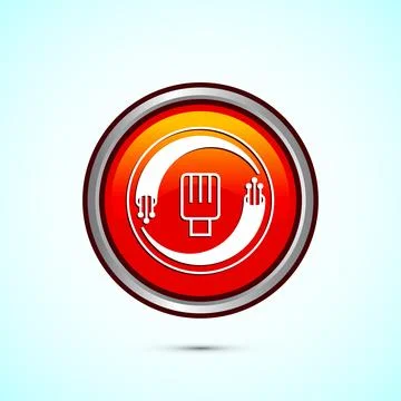 Fiber optic cable icon design illustration. Electric wire sign, digital int.. Stock Illustration