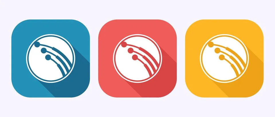 Fiber optic cable icon design illustration. Electric wire sign symbol in sh.. Stock Illustration