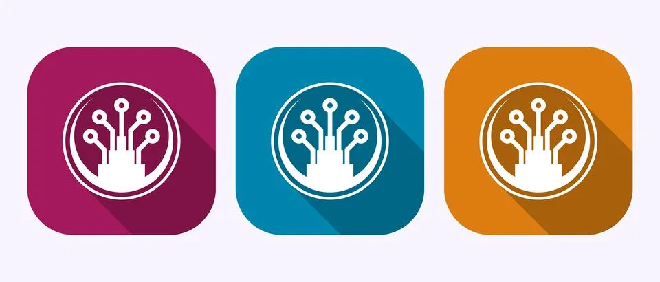 Fiber optic cable icon design illustration. Electric wire sign symbol in sh.. Stock Illustration