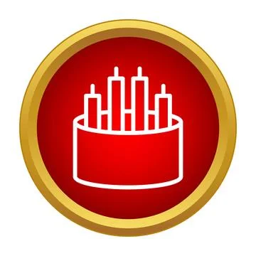 Fiber optic cable icon representing high speed internet Stock Illustration