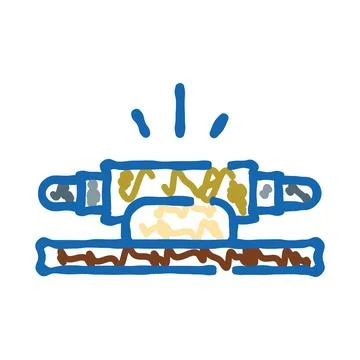 Fiber optic cable icon representing internet technology Stock Illustration