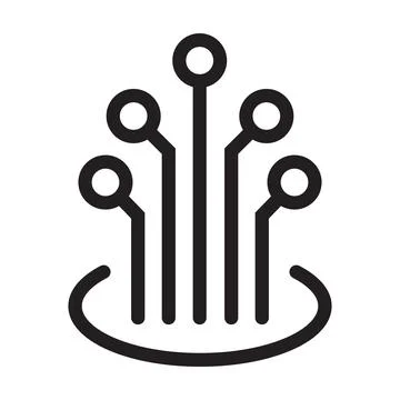 Fiber optic cable icon vector for graphic design, logo, web site, social medi Stockillustratie