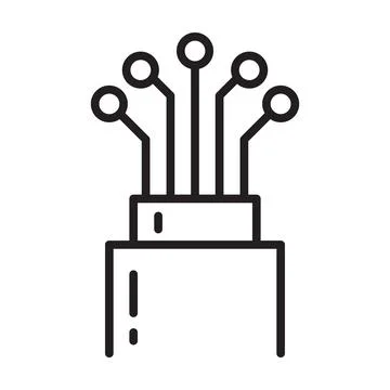 Fiber optic cable icon vector for graphic design, logo, web site, social medi 스톡 일러스트