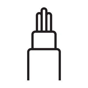Fiber optic cable icon vector for graphic design, logo, website, social media Stock Illustration