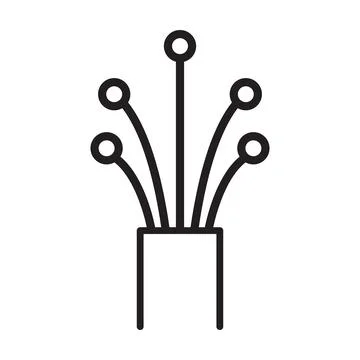 Fiber optic cable icon vector for graphic design, logo, web site, social medi Stock Illustration