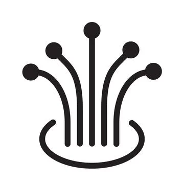 Fiber optic cable icon vector for graphic design, logo, website, social media Illustrazione stock