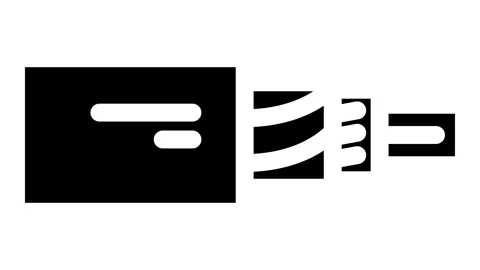 Fiber optic cable industry 3 glyph icon animation Stock Footage 326735106